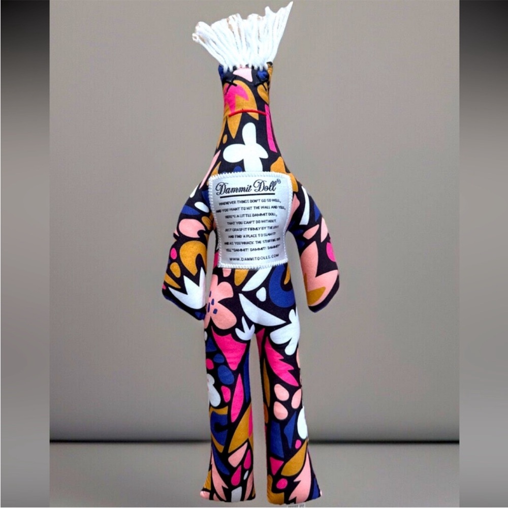 Got to go ! Dammit Doll with Colorful Floral Pattern